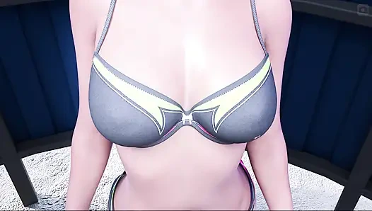 Sunville'in orta yaşlı seksi kadın ekstra sahne Kathy