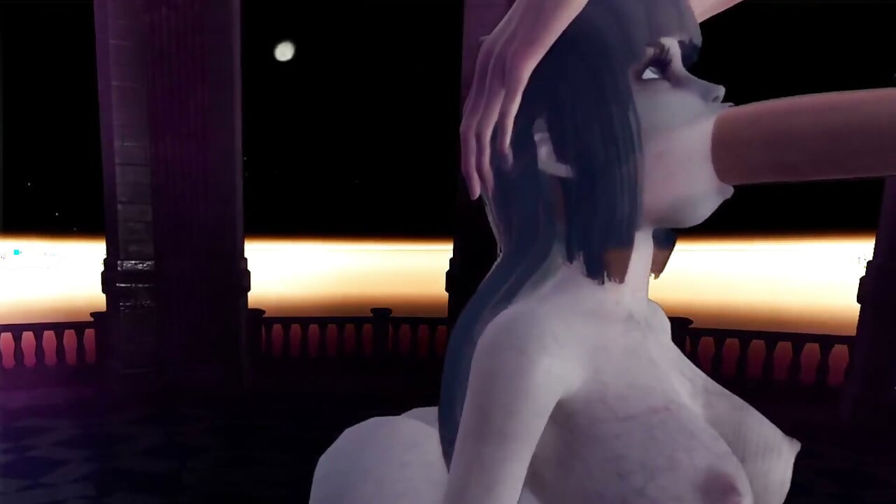 Hayalet kız gırtlağına kadar alıyor - 3 boyutlu porno