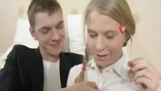 Rus kız arkadan seviyor