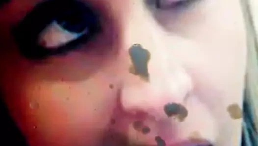 Rastgele boşalma hedefi 7 - boşalma haraç (yüz ve dil)