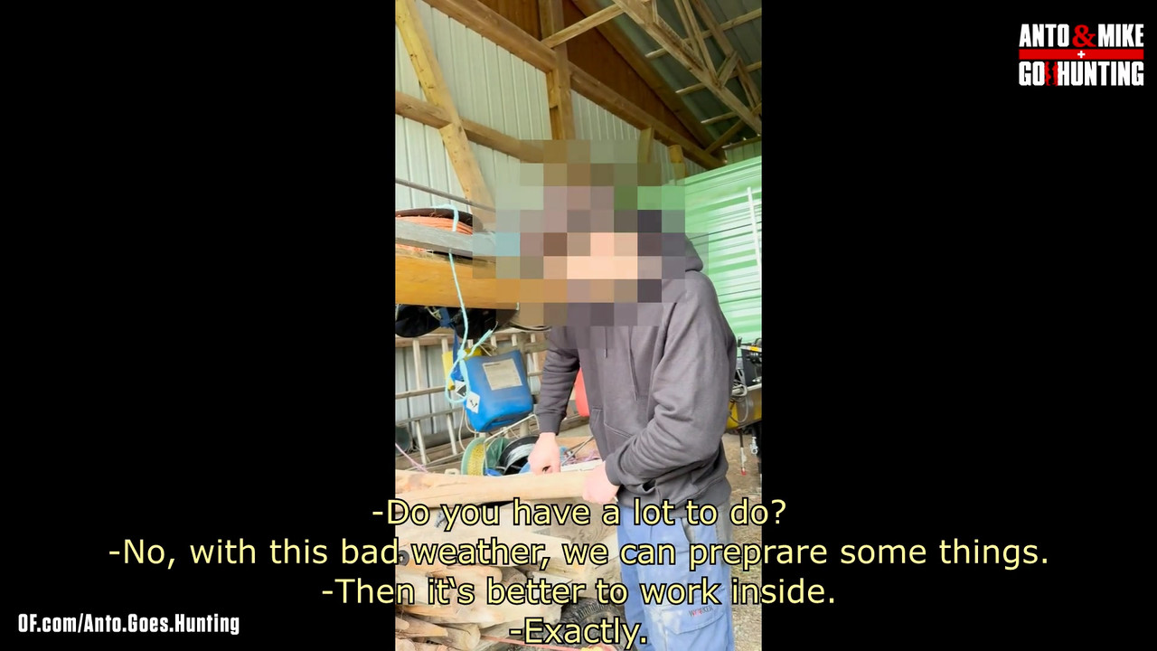 Straight Married Farmer Get's Sucked in His Barn and We Get Almost Caught by Another Worker (5th Visit) -mike-