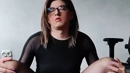 Sperm doğrudan külotlu çorap taytlarına gidiyor