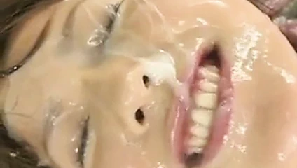 Arika takarano - klasik bukkake sahnesi!