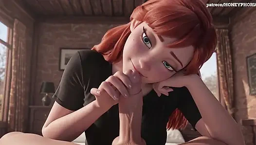 Anna bizi en sevdiği "oyuncak" Dondurulmuş 3 boyutlu porno animasyonuyla tanıştıracak