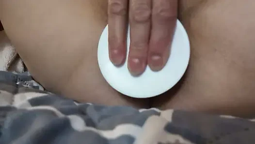 Yakın Çekim Renkli Dildo Göt Oyunu