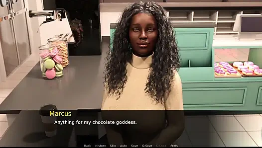 Çikolatalı pişirme 6 ive yenmiş ladesha götünü dışarı çıkarıyor ve annesine iş verdi