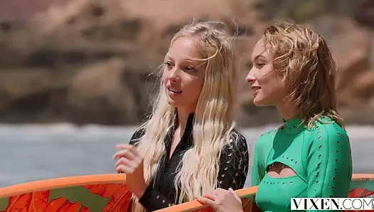 Vixen - sörf tavşanı bella, kelly ve christy baştan çıkarma eğitmeni