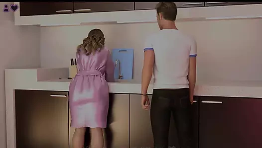 Neuvau - büyük horozumu üvey anneme ve onun büyük yuvarlak kıçına sunuyorum