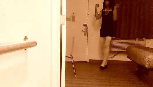 Onun tarih bekleyen amatör crossdresser