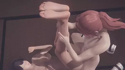 Hentai sansürsüz 3 boyutlu - kano bacaklarını sikiyor