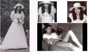 Vintage gelin elbise soyunmak