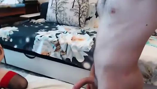 Dik çift anal üzerinde web kamerası