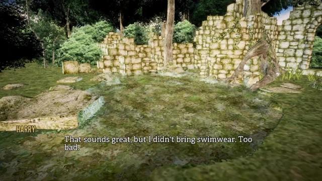 Havuzda güzel kızla hayatta bir kez banyo yapıyor