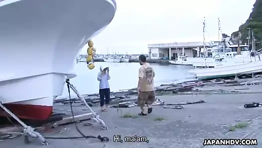 Asya sürtük gets kremalı derin içinde ona ıslak kedi