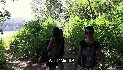Kız arkadaşlar xxx - michelle, carrie, lolipop khan plaj grup seks için en iyi arkadaşını paylaşıyor