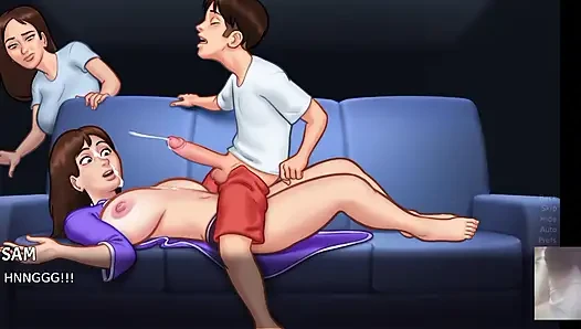 SUMMER TIME SAGA! MILF STEP-MOM HAVE ME BOOBJOB AND THEN I FUCKED HER!