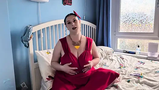 Sürtük rol oyunu, orgazm, dildo emiyor ve sikişiyor - solo kız