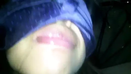 mi chica me vendaron los ojos chupando