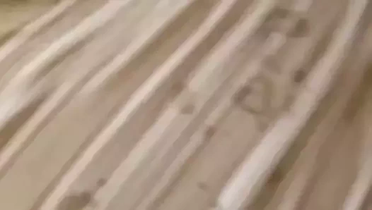 Allison taking a cumshot on her asshole