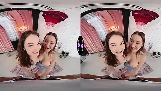 İki sürtük bir yarak - en iyi arkadaşlar kalın bir döl dölünü paylaşıyor - teenmegaworld