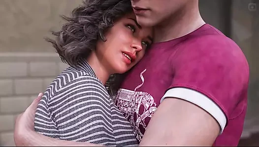 Sunville'in orta yaşlı seksi kadın #18 - Daisy Johannes'e sakso çekti ... Johannes ve Mia alışverişe gitti ve Mia ona elbise içinde sakso çekti