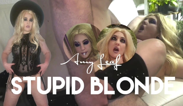 Tombul orta yaşlı seksi kadın Amy Leaf- aptal sarışın