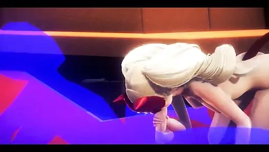 Persona 5 hentai - ann takamari elle muamele ve sakso - Japon Asyalı manga anime film oyunu porno