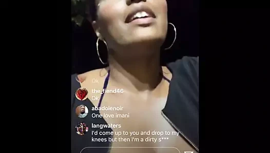 Insta. imani. kalın doğu afrika. baskın kadın sürtük