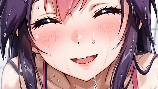 Pembe cepli canavar kız bacakları yere açık mastürbasyon yapıyor