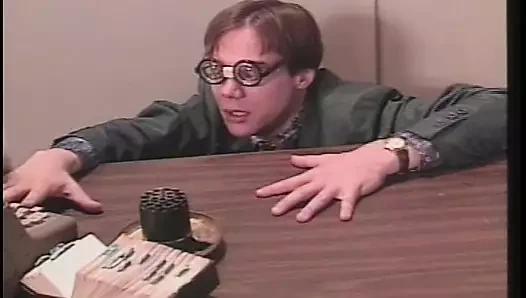 iki sarışınlar kahrolası ofis adam ile kalın yapay penis