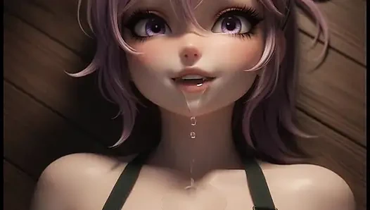 Ateşli seksi minik Barista müşterisini bekliyor, mastürbasyon yapıyor