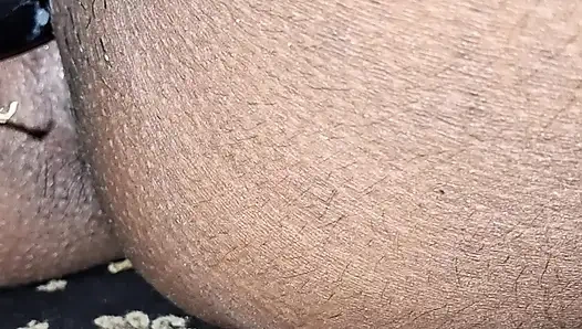 Desi girl masturbates with eggplant and moans loudly