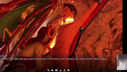 Kötü Succubus Kız Arkadaşım En Iyi Arkadaşımla Aldatırken Beni Bağlıyor Ve Sakso Çekiyor!