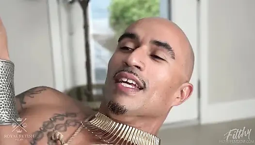 Jet ayarı Jasmine'i gösteren tanrılar ve tanrıçalar, kral noire