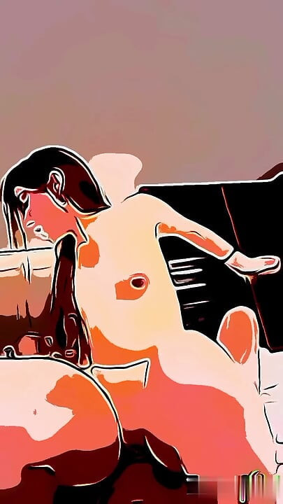 Yapay zeka animasyonlu kız yarağa biniyor