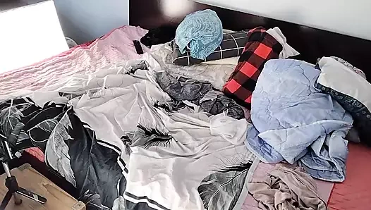 Amatör üvey anne dondurma yalıyor