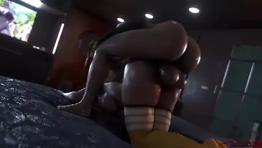 Futa ada wong claire redfield sikikleri (sesli animasyon)