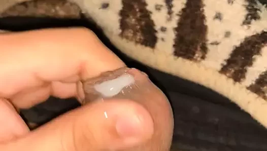Tiny dick cums