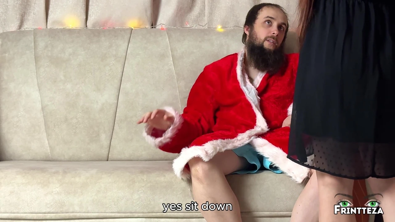 StepMom and StepSon Share a Couch on Christmas