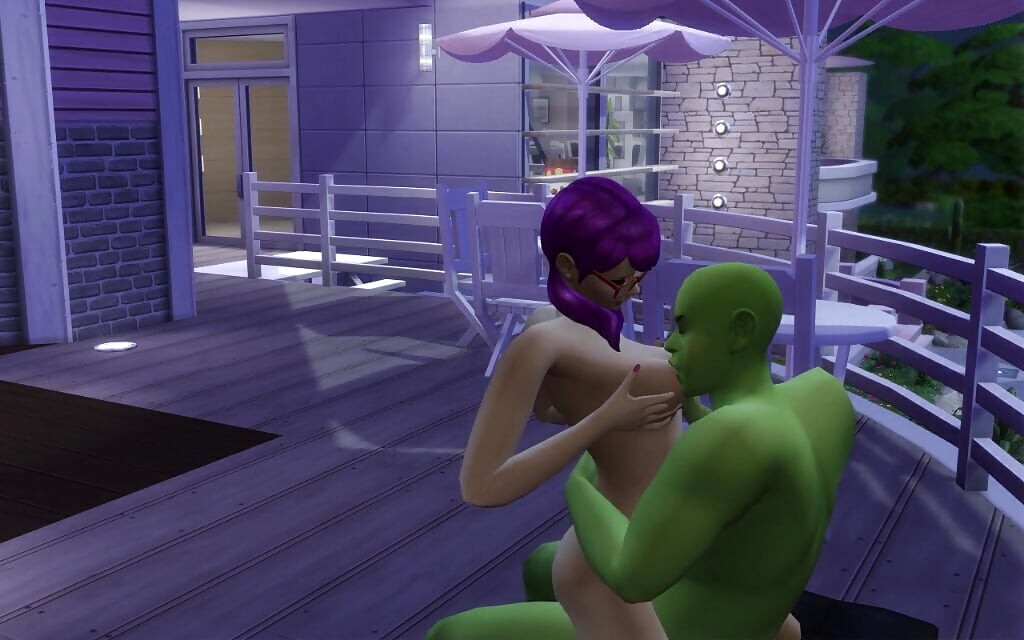 SIMS PIXIE SLUT LETS HORNY OGRE SUCK AND LICK HER SWOLLEN TITS