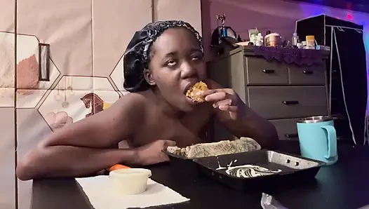 Eating Wingstop Mukbang