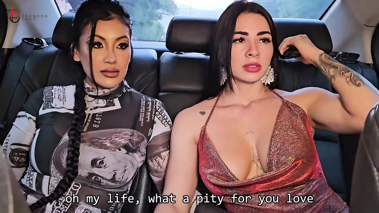 Uber BBC Threesome with Two Big-Assed Colombians - Brandon Cruz - Mariana Martix & Silvana Lee