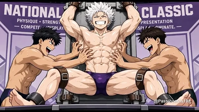 Fizik Değerlendirmesi - Podyumda Kasılmış, Bağlanmış ve Gıdıklanmış (2D Anime Bara)