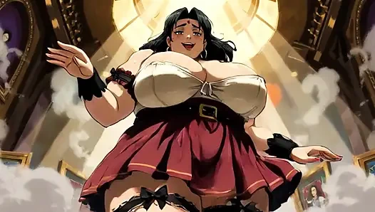 Ai çizgi film iri güzel kadın dans eden kadın klipleri