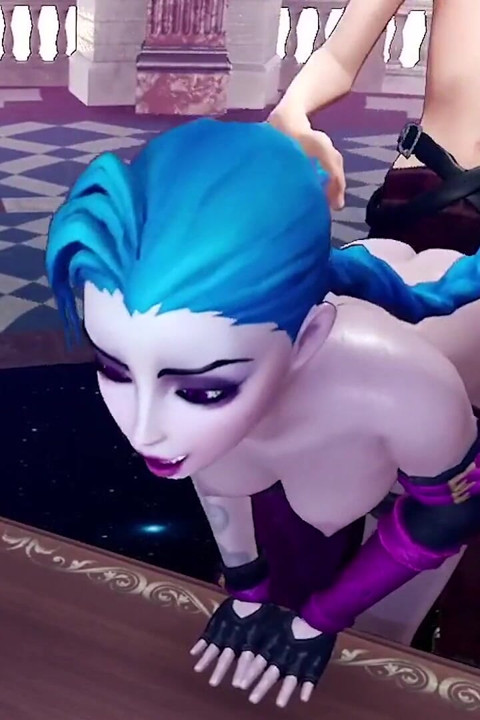 Arkadan jinx sikiyor - efsaneler ligi: 3 boyutlu porno parodi