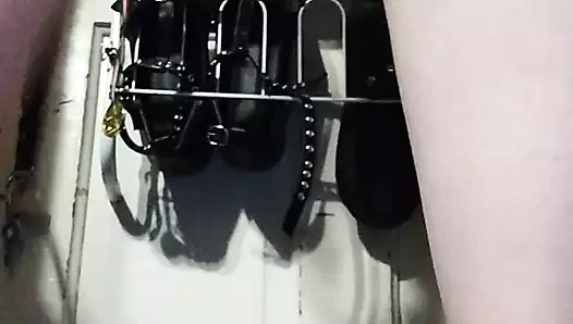 Köpek yavrusu pedine uzun işiyor