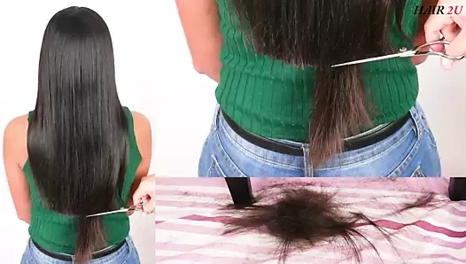 Güzel uzun saçlara hayran kaldım