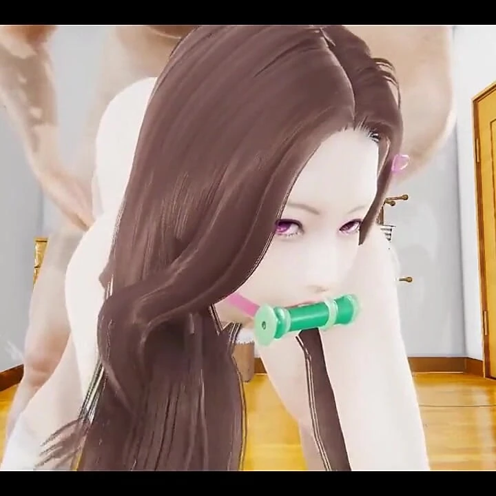 İblis avcısı hentai - nezuko büyük erkekler tarafından sikiliyor - Asyalı Japon anime manga porno