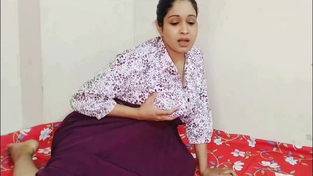 Hot Indian girl fucked herself Cucumber in her ass and pussy with loud moaning