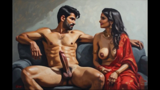 Hintli kız arkadaş banu erkek arkadaşıyla yüksek sesle inleyerek seks yapıyor